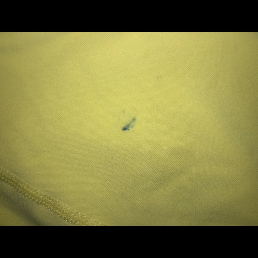 Til You Collapse Yellow Seam-Detail High-Waist Athletic Shorts - Picture 4 of 7